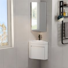 a white sink sitting under a bathroom mirror next to a wall mounted toilet paper dispenser