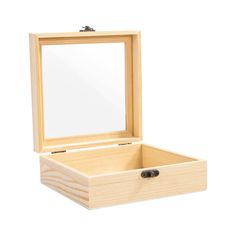 PRICES MAY VARY. Solid Pine Wood: Our small wooden box is made of high-quality and durable natural pine wood, which is compact and sturdy with strong bearing capacity, not easy to crack and deform Wooden Display Case: This small storage box is ideal for storing earrings, rings, beads, pins, bracelets, necklaces, brooches, tiny souvenir etc. Glass Cover & Hinged Lid: This display box with clear glass top is not only for storage but also for display jewelry, which will display your jewelry like a Diy Craft Box, Storage Box Diy, Storing Earrings, Diy Box Crafts, Unfinished Wood Boxes, Keepsake Storage, Rings Beads, Wooden Display Box, Rustic Wood Box