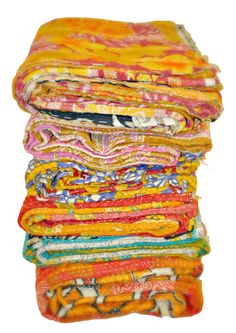 a stack of cloths sitting on top of each other