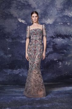 Fall 2020 �– Tagged "MFW2020"– Marchesa Fashion Catwalk, Marchesa Spring, Outfits Minimalist, Rose Print Dress, Gaun Fashion, Shoes Luxury, Dresses Outfits, Tulle Gown, Knee Dress