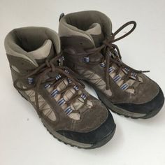 Find many great new & used options and get the best deals for Denali Womens Hiking Boots Size 7.5 Beige Tan Blue Suede Trail at the best online prices at eBay! Free shipping for many products! Womens Hiking Boots, Womens Hiking, Blue Accent, Hiking Boots Women, Vintage Inspired Outfits, Hiking Trail, Hiking Women, Outdoor Shoes, Blue Accents