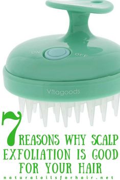 7 Reasons Why Scalp Exfoliation is Good for Your Hair #hair #haircare #healthyhair #scalpmassage #scalpissues #healthyscalp #scalpmassagebrush #scalpbrush #curlyhair Natural Oils For Hair, Oils For Hair, Exfoliate Scalp, Scalp Brushing, Exfoliating Brush, Natural Hair Oils, Lip Exfoliator