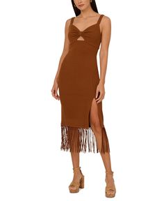 in stock Refined Fashion, Cocktail Wear, Fringe Trim, Sweetheart Neck, Knitting Women, Adrianna Papell, Hem Dress, Every Woman, Sweetheart Neckline