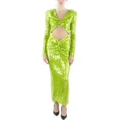 Manufacturer: New Arrivals Style Type: Evening Dress Collection: New Arrivals Sleeve Length: Long Sleeves Material: 100% Polyester Fabric Type: Mesh Specialty: Paillettes Sku: BH5727999 Size: 40.  Color: Green.  Gender: female.  Age Group: adult. Rhinestone Short Dress, Shapewear Dress, Evening Dress Collection, Backless Long Dress, 27 Dresses, Wedding Dress With Pockets, Cocktail Dress Prom, New Years Eve Dresses, Women's Evening Dresses