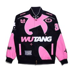 Souvenir Jacket Black & Pink – Wu-Tang Clan Shop Blackpink Black, Wu Wear, Souvenir Jacket, Set Apart, Racing Jacket, Pink Jacket, Brushed Cotton, Pretty Outfits, Cotton Twill