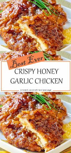 the best ever crispy honey garlic chicken