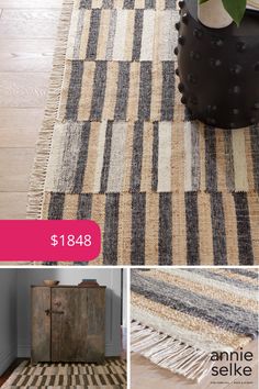 a collage of photos showing different types of rugs