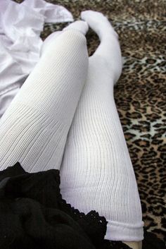 N40s | Sock Dreams White Over-the-knee Knee-high Socks For Winter, White Stretch Over-the-knee Socks, Cozy Stretch Knee-high Socks, White Thigh High Socks For Fall, Cozy Stretch Over-the-knee Socks, Cozy Over-the-knee Stretch Socks, White Stretch Hosiery For Winter, Comfortable Fitted Over-the-knee Socks, Winter White Stretch Hosiery