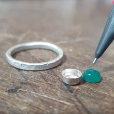 Making A Ring With A Bezel Cup Diy Silver Rings How To Make, Silversmithing For Beginners, How To Set A Stone In A Ring, Diy Gemstone Ring, How To Make A Silver Ring, How To Make Sterling Silver Rings, How To Make Silver Rings, How To Make Silver Jewelry, Making Silver Jewelry