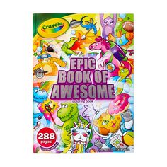 an image of the book cover for epic book of awesomeness, featuring cartoon characters