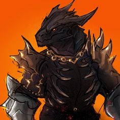 an image of a creature with armor on