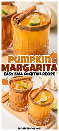 Wondering what fall drinks to serve at your next Thanksgiving dinner? Make this fun Pumpkin Spice Margarita that tastes like fall in a cup! One of the best Thanksgiving drinks ever! Sweet Margarita Recipe, Thanksgiving Margarita, Margarita Spicy, Thanksgiving Cocktail Recipes, Classic Margarita Recipe, Fall Cocktail, Thanksgiving Drinks, Yummy Alcoholic Drinks