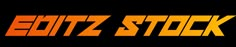 an orange and white logo with the words exitz stock on it's side