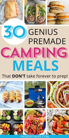 the ultimate guide to camping meals that don't take over 30 minutes or less