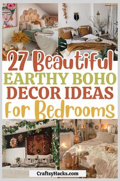 the top 20 beautiful earthy boho decor ideas for bedroom