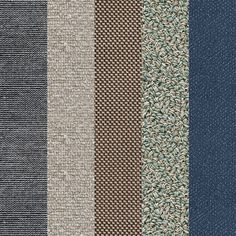 several different colors and patterns of fabric