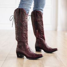 Reverie West Desperado, Homesteading Animals, Lane Boots, Black Cherry, Red Suede, Cowgirl Boots, Over The Knee, Blue Brown, Take Care