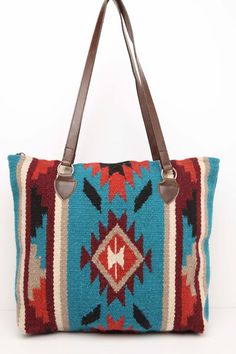 Newly Designed Handwoven of imported 100% wool in classic Zapotec styles and rich colors. These handcrafted handbags are a Southwest style favorite. Zipper closure, fully lined inside, interior pocket. Apx. 15" x 18" Modern Purse, Beautiful Mexico, Wool Purse, American Products, Cheap Purses, Handbag Organization