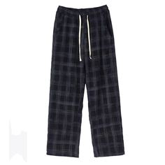 navy blue plaid pants boogzel clothing Blue Plaid Pants, Indie Aesthetic Outfits, Underground Clothing, 90s Summer, Y2k Summer Outfits, Artsy Outfit, Baby Tees Y2k, Pj Pants, Comfy Fashion