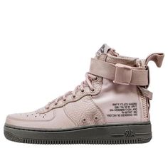 (WMNS) Nike SF Air Force 1 Mid 'Siltstone Red' AA3966-600 (AF1/SNKR/Zipper/Women's) Air Force 1 Women, Nike Sf Air Force 1, Nike Sf, Nike Air Force 1 Mid, Air Force 1 Mid, Air Force 1 High, Red Sneakers, Hot Sneakers, Stylish Sneakers