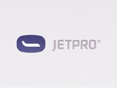 the jetpro logo is shown on a white background with blue and gray letters that read jet