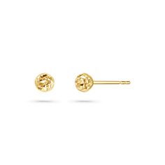 Your daily dose of shine, elevated. These faceted Diamond Cut Sparkle Orb Ball Studs are crafted in 14K solid gold with a unique textured surface that catches the light from every angle. Perfectly sized for everyday wear, these studs are the epitome of understated elegance with just the right amount of sparkle. Whether you're pairing them with your go-to hoops or letting them shine on their own, these studs bring a touch of luxe minimalism to any look. A must-have for the modern jewelry lover wh Luxe Minimalism, Gold Sparkle, Shine On, Understated Elegance, Jewelry Lover, Diamond Cut, Modern Jewelry, Daily Dose, Effortless Style