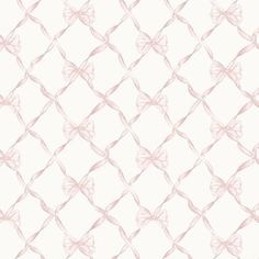 Search AST4114 LoveShackFancy Baby Bow Faded Primrose Ribbon Trellis Faded Primrose A-Street Prints Wallpaper Loveshackfancy Wallpaper, Fabulous Wallpaper, Whimsical Theme, Bow Wallpaper, Pink Bows, Baby Bow, The Journey, Ribbon, Square