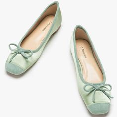 C.Paravano Women's Flats | Ballet Flats For Women | Flat Shoes | Dressy Shoes For Women | Round Toe Flats | Soft Leather Shoes Women Color: Mint Green Size: 7 Dressy Shoes For Women, Dressy Flats Shoes, Leather Shoes Women, Festival Shoes, Flats For Women, Heel Grips, Dressy Shoes, Stacked Necklaces, Platform Loafers