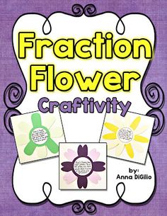 fraction flower craftivity for kids