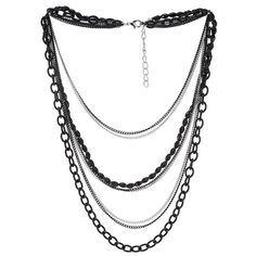 PRICES MAY VARY. Choker Collar Statement Necklace Waterfall Multi-Strand Silver Black Chains Gem Stone Bead String 1)Sizes: Details shown on listing picture 2)Length: 38-42CM(14.96-16.54") 3)Total Weight: 50.8g 4)Material: Alloy; Simulated crystal 5)Package: Jewelry Box with Brand Name COOLSTEELANDBEYOND 1)Sizes: Details shown on listing picture
2)Length: 38-42CM(14.96-16.54")
3)Total Weight: 50.8g
4)Material: Alloy; Simulated crystal
5)Package: Jewelry Box with Brand Name COOLSTEELANDBEYOND Package Jewelry, Black Gold Chain, Statement Collar Necklace, Choker Collar, Bead Stringing, Gem Stone, Multi Strand, Stone Beads, Gold Chains