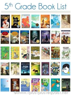 the 5th grade book list includes books for children and adults to use in their homes