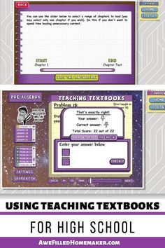 the back to school text book for high school students with an image of a computer screen and