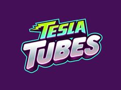 the logo for tesia tube's, which is an old school video game