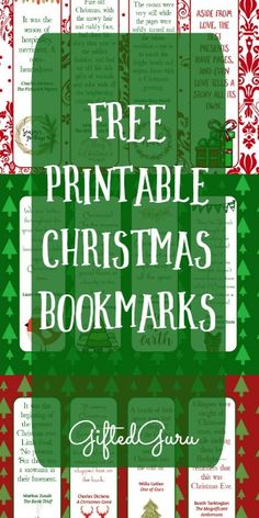 the free printable christmas bookmarks