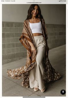 Modern Boho Clothing, Flowy Outfits, Silky Pants, Envy Clothing, Mood Vibes, Hippie Lifestyle, Dream Fashion, Forest Girl