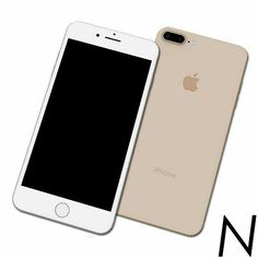 two iphones sitting next to each other on top of a white background with the words new