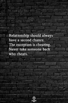 a brick wall with a quote on it that says, relationship should always have a second chance