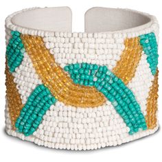 PREMIUM QUALITY: One-size bangle bracelet, packaged in a plastic polybag, is made from beads and metal. IN-HOUSE DESIGN: Features hand-crafted beading. CARE INSTRUCTIONS: Wipe clean with a damp cloth, if necessary. Hypoallergenic, free of lead and nickel. Beaded Cuff Bracelet, Beaded Cuff, Bangle Bracelet, Cuff Bracelet, Bangle Bracelets, Beading, Mosaic, Premium Quality, Bangles