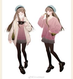 Winter Outfits Anime, Anime Winter Clothes, Winter Girls, Drawing Clothes, Fantasy Clothing, Modern Outfits, Anime Inspired, Character Outfits