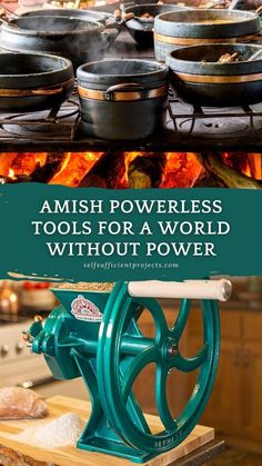 The Amish are masters of off-grid living for centuries.    Here are some of the powerless tools you should get before the next big blackout: Survival Skills Emergency Preparedness, Off Grid Homestead