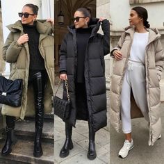 Black Long Jacket Outfit Winter, Plumiferos Mujer Outfit, Long Puffer Jacket Outfit Winter Style, Long Black Puffer Coat Outfit, Black Puffer Coat Outfit, Long Puffer Coat Outfit, Long Puffer Jacket Outfit, Puffy Jacket Outfit, Long Jacket Outfit