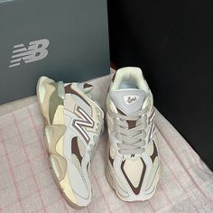 Available In Stylish Gray With Timberwolf Accents, These Stylish And Comfortable Sneakers Are Perfect For Any Casual Or Athletic Occasion. Size:Eu 38.5(Men's 6 Or Women's 7.5) New Balance 9060, Pretty Shoes Sneakers, Looks Party, Balance Sneakers, Dad Shoes, Fresh Shoes, Hype Shoes, Shoe Inspo, Aesthetic Shoes