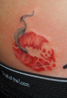 Tattoo On Lower Back, Red Ink, A Tattoo, Lower Back