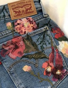 Mukaish Embroidery, Mode Kimono, Denim Art