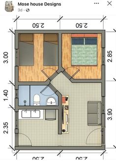 the floor plan for a small house