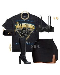 #goldenstate #warriors #nbagameday #nbafan Warriors Game Outfit Women, Warriors Game Outfit, Evening Fits, Warriors Game, Female Outfits, Game Outfit, Event Outfit, Outfit Women, Sporty Chic