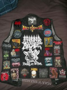 99% Death Metal vest - Finished for now Metal Head Outfits, Metal Patches, Heavy Metal Art