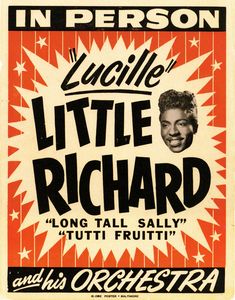 an old concert poster for little richard