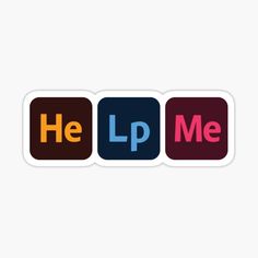 he lip me sticker is shown in three different colors and font, including the letter h