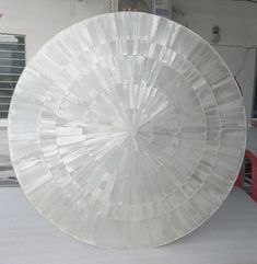 a large white object sitting on top of a table